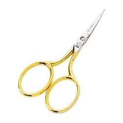 Foarfeca de broderie din otel C50 placat cu nichel, manere egale, Premax, colectia Oro, 11.5cm (4-1/2")