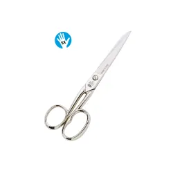 Foarfeca de cusaturi de uz casnic si profesional din otel carbon C50 nichelat, manere egale, pentru mana stanga, Premax, colectia Classica, 12.5cm (5")