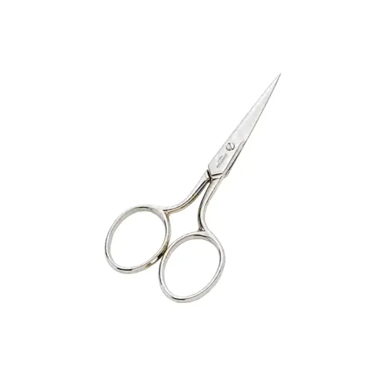 Foarfeca de broderie din otel carbon fin placat cu nichel, manere egale, Premax, colectia Omnia, 10cm (4)