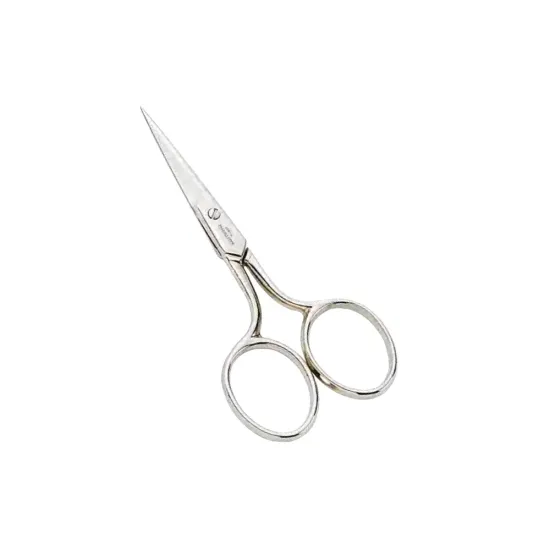 Foarfeca de broderie din otel carbon fin placat cu nichel, manere egale, Premax, colectia Omnia, 10cm (4)